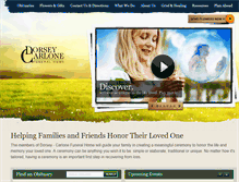 Tablet Screenshot of dorseycarlonefuneralhome.com